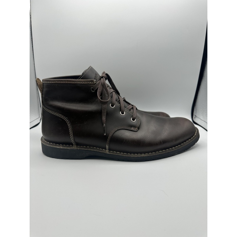 Danner Boots Mens 10.5 Brown Leather Wolf Creek Chukka Vibram Sole Lace Up